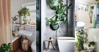 36 Awesome Pictures of Bathroom with Plants for Inspiration - balconygardenweb.com