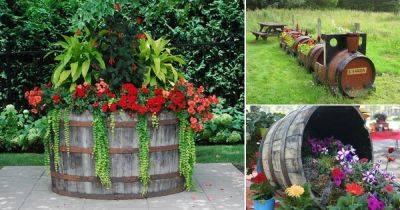 17 Ingeniously Creative DIY Wine Barrel Ideas For Garden - balconygardenweb.com