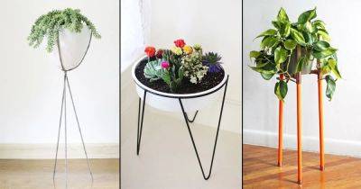 9 Modern DIY Tripod Plant Stand Ideas - balconygardenweb.com