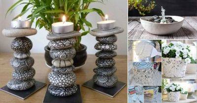 15 Cool DIY Rock and Stone Crafts for Homes - balconygardenweb.com