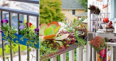 26 DIY Railing Planter Ideas For Balcony Gardeners - balconygardenweb.com - Russia
