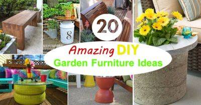 20 Amazing DIY Garden Furniture Ideas | DIY Patio & Outdoor Furniture Ideas - balconygardenweb.com