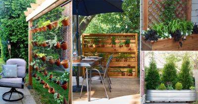 24 DIY Planter with Privacy Screen Ideas - balconygardenweb.com