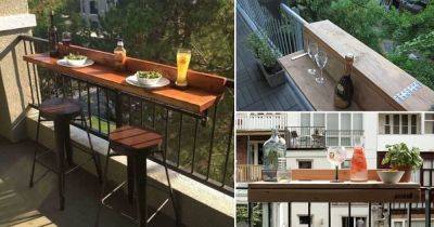 6 DIY Bar Top Ideas for Balcony - balconygardenweb.com