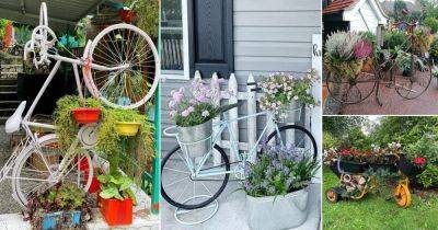 22 Quirky Bicycle Planter Ideas for Your Garden or On the Go - balconygardenweb.com