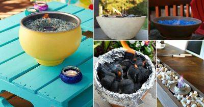 21 Warm DIY Tabletop Fire Bowl (Fire Pit) Ideas For Small Spaces - balconygardenweb.com