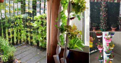 22 DIY Bottle Tower Garden Ideas | DIY Vertical Bottle Gardens - balconygardenweb.com