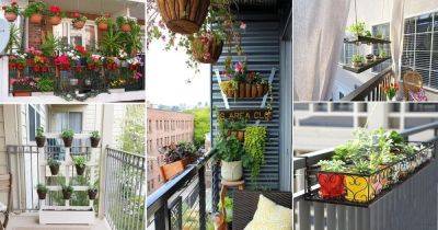 24 Space-Saving Balcony Hanging Planter Ideas - balconygardenweb.com