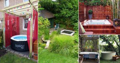 32 Backyard Hot Tub Privacy Ideas | Hot Tub Enclosure - balconygardenweb.com