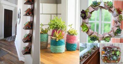 45 Unique DIY Succulent Planter Ideas for 2023 - balconygardenweb.com