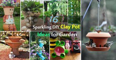 16 Sparkling DIY Clay Pot Ideas for Garden - balconygardenweb.com