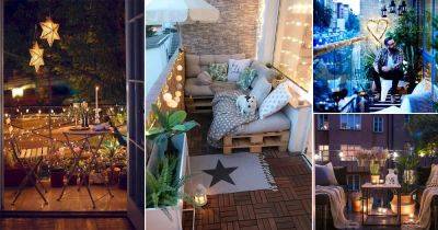 15 Most Amazing Apartment Balcony Lighting Ideas - balconygardenweb.com