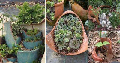 18 Incredible Broken Pot Ideas For Garden & Backyard - balconygardenweb.com