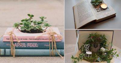 Plant In A Book | 11 DIY Book Planter Ideas - balconygardenweb.com - Spain