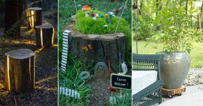 20 Creative Things to Do with Tree Stumps | DIY Tree Stump Ideas - balconygardenweb.com