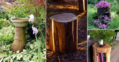 30 Amazing Tree Stump Ideas for the Garden - balconygardenweb.com