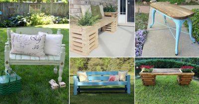 45 DIY Garden Bench Ideas | Awesome Outdoor Benches - balconygardenweb.com