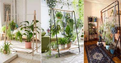 25 Coat & Cloth Racks Turned into Brilliant Plant Garden Ideas - balconygardenweb.com