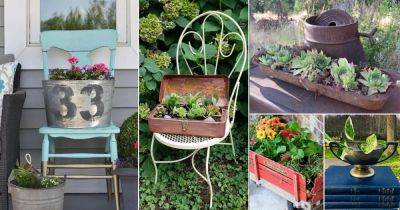 31 DIY Vintage Planter Ideas | Pots from Old Items - balconygardenweb.com