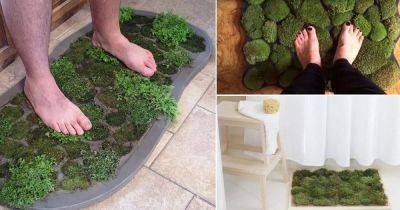 8 DIY Moss Bath Mat Ideas | How to Make Moss Bath Mat - balconygardenweb.com