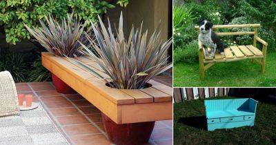 27 Easy DIY Garden Bench Ideas & Plans - balconygardenweb.com