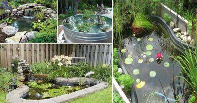 21 DIY Water Pond Ideas | DIY Water Gardens For Backyards - balconygardenweb.com