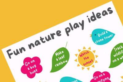 Exploring nature with children: free printable of 20 fun ideas - growingfamily.co.uk