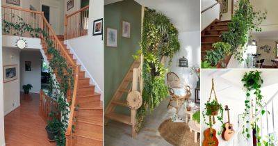 22 Amazing Indoor Vines on the Staircase Ideas - balconygardenweb.com