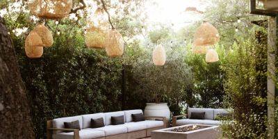 Rattan Pendants Is the Garden Lighting Trend of the Summer - sunset.com