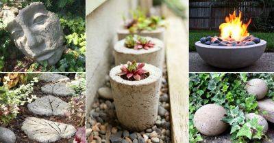 48 DIY Concrete Ideas for Garden | DIY Cement Projects - balconygardenweb.com