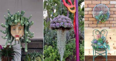 18 Cute and Unusual DIY (Hanging) Planters - balconygardenweb.com