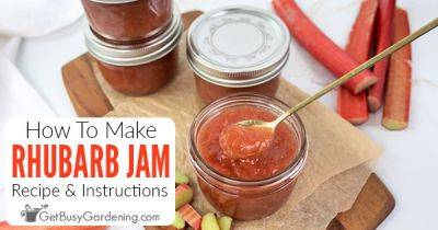 How To Make Rhubarb Jam: Easy Recipe - getbusygardening.com - state Colorado