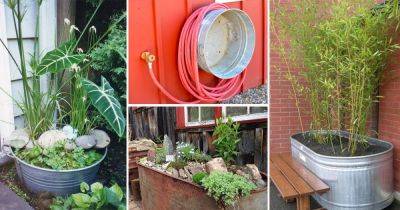 18 Unimaginable Galvanized Tub Uses in the Garden - balconygardenweb.com