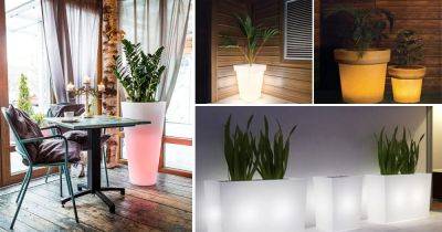 16 DIY Indoor Illuminated Planter Ideas - balconygardenweb.com