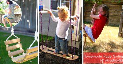 22 DIY Garden Swings You Can Bring To Life Almost Effortlessly - cutediyprojects.com