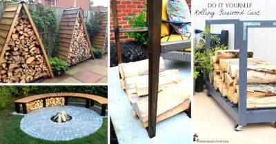 14 Easy DIY Outdoor Firewood Racks to Keep Those Logs Perfectly Safe - cutediyprojects.com