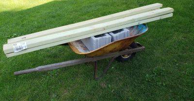 How to Easily Make a V-Shaped DIY Cinder Block Firewood Rack - hometalk.com