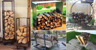 30 Best Homemade DIY Firewood Racks Ideas - balconygardenweb.com