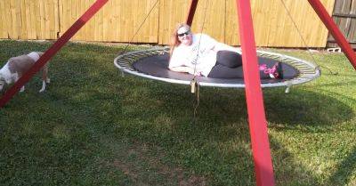 Refurbished/Recycled Trampoline Swing! - hometalk.com - state Florida