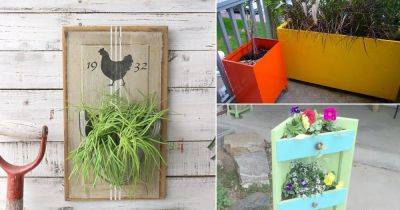 11 DIY Repurposed Planters from Filing Cabinets - balconygardenweb.com