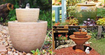 14 DIY Container Water Fountain Ideas that are Fun & Inexpensive - balconygardenweb.com