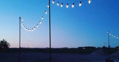 How to Make DIY String Light Metal Posts - hometalk.com