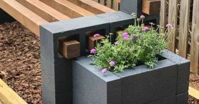 How To Make A DIY Concrete Block Planter Box - hometalk.com
