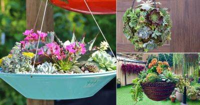 28 Beautiful Succulent Hanging Garden Ideas - balconygardenweb.com
