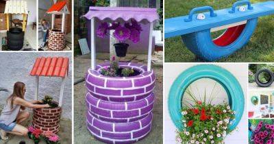 11 Cool DIY Uses For Old Tires In The Garden - balconygardenweb.com - county Garden