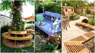 20 Smart Garden Bench Designs - homesthetics.net