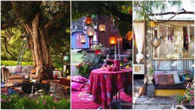 34 Colorful Bohemian Garden Designs To Embrace - homesthetics.net