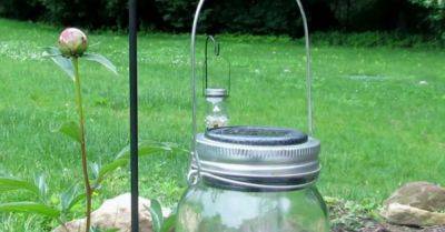 Hanging Solar Mason Jar Lights: Dollar Tree DIY - hometalk.com