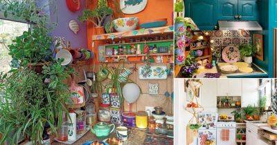 21 Beautiful Colorful Kitchen Ideas with Plants - balconygardenweb.com