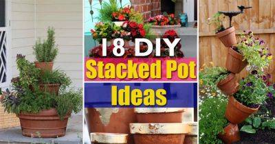18 DIY Stacked Pot Ideas for Gardeners - balconygardenweb.com
